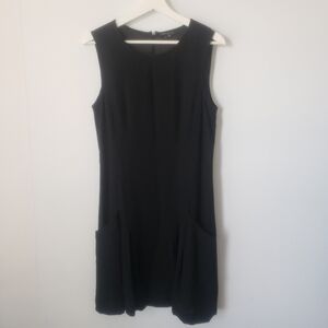 Theory Lemia Fern Virgin Wool Stretch with/Pocket Mini Dress size 8